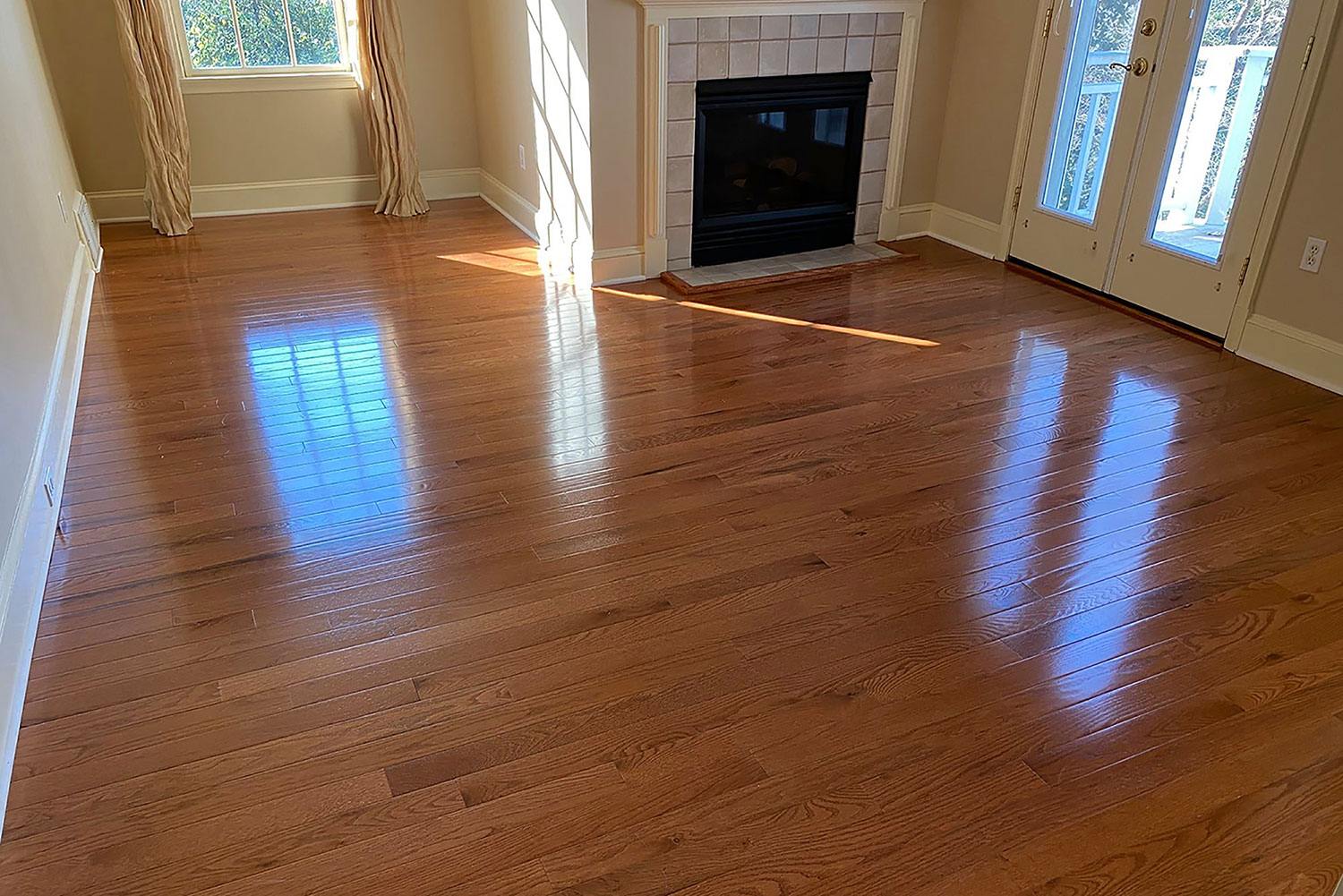 Refinished Hardwood Floors