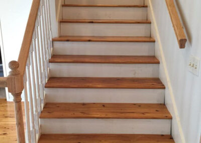 Australian Cypress Streetshoe NXT Finish on stairs