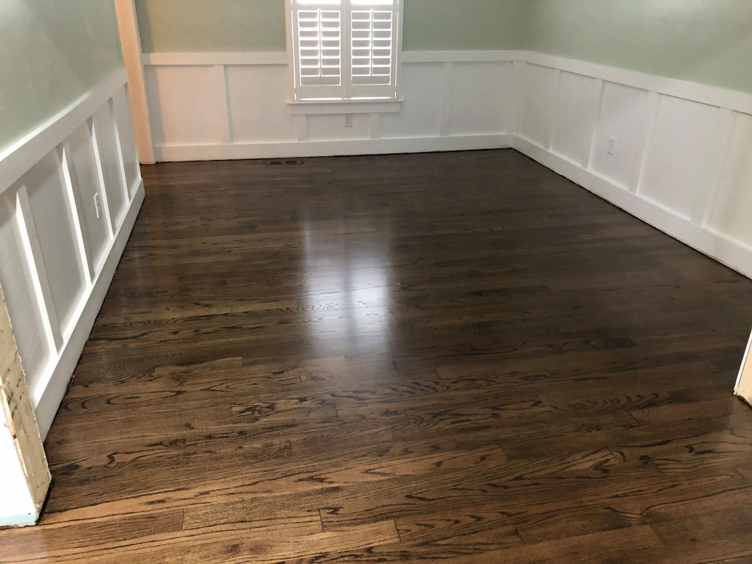 Custom Installed Red Oak Dark Walnut Stain