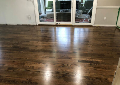 Custom Installed Red Oak Dark Walnut Stain