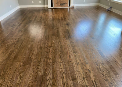 Custom Installed Red Oak Provincial and Espresso Stain