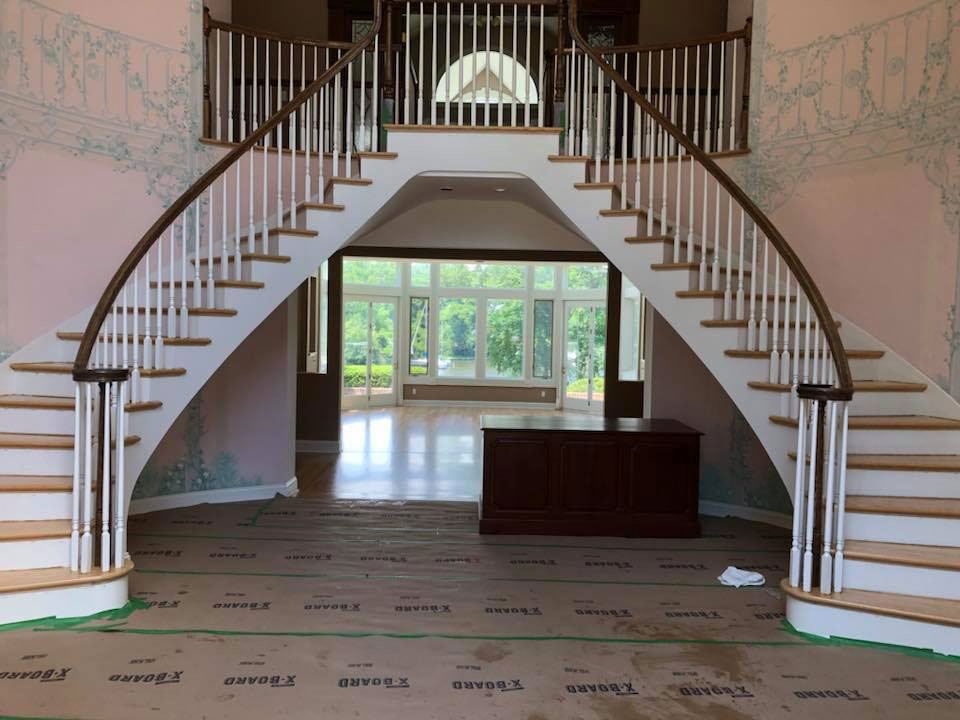 Custom Stair Overlay Installation