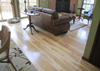 Hickory Hardwood Floor Natural Finish