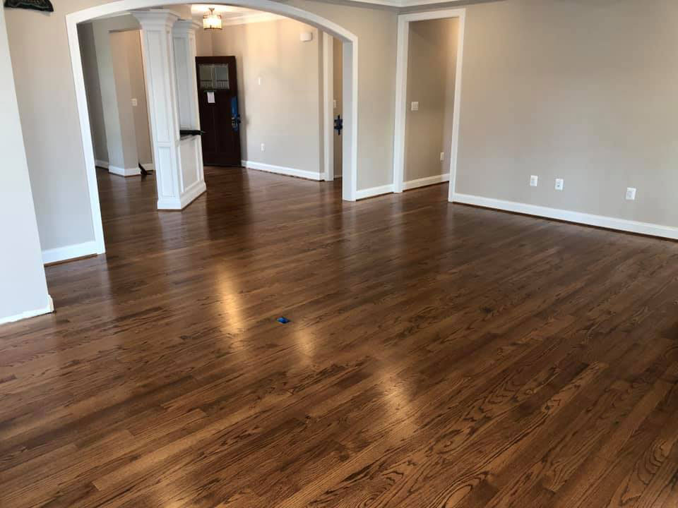 Red Oak Hardwood Floor Early American and Special Walnut Stain