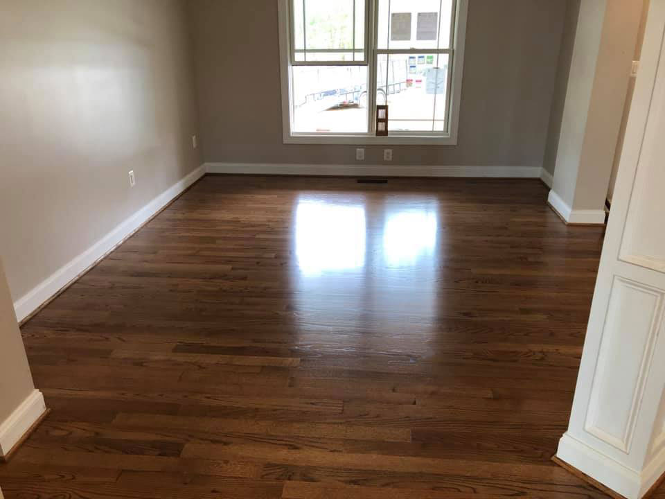 Red Oak Hardwood Floor Early American and Special Walnut Stain