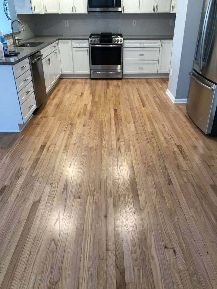 Red Oak Hardwood Floor Reciting Satin Finish