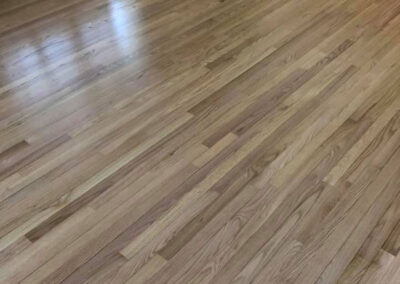 Red Oak Hardwood Floor Reciting Satin Finish