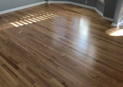 Red Oak Hardwood Floor Reciting Satin Finish