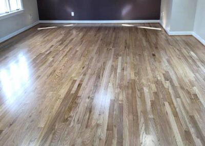 Red Oak Hardwood Floor Reciting Satin Finish