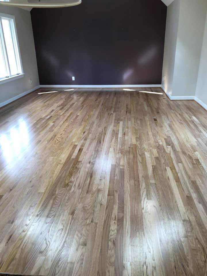 Red Oak Hardwood Floor Reciting Satin Finish