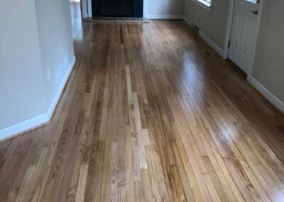 Red Oak Hardwood Floor Reciting Satin Finish