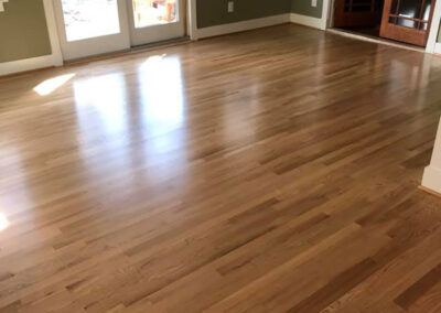 Red Oak Hardwood Floor Reciting Satin Finish