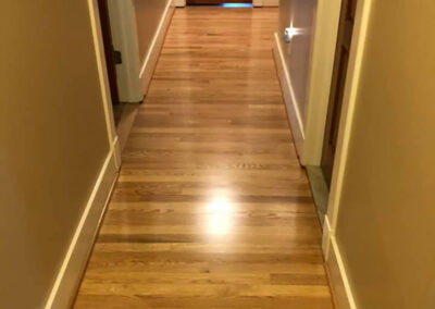 Red Oak Hardwood Floor Reciting Satin Finish