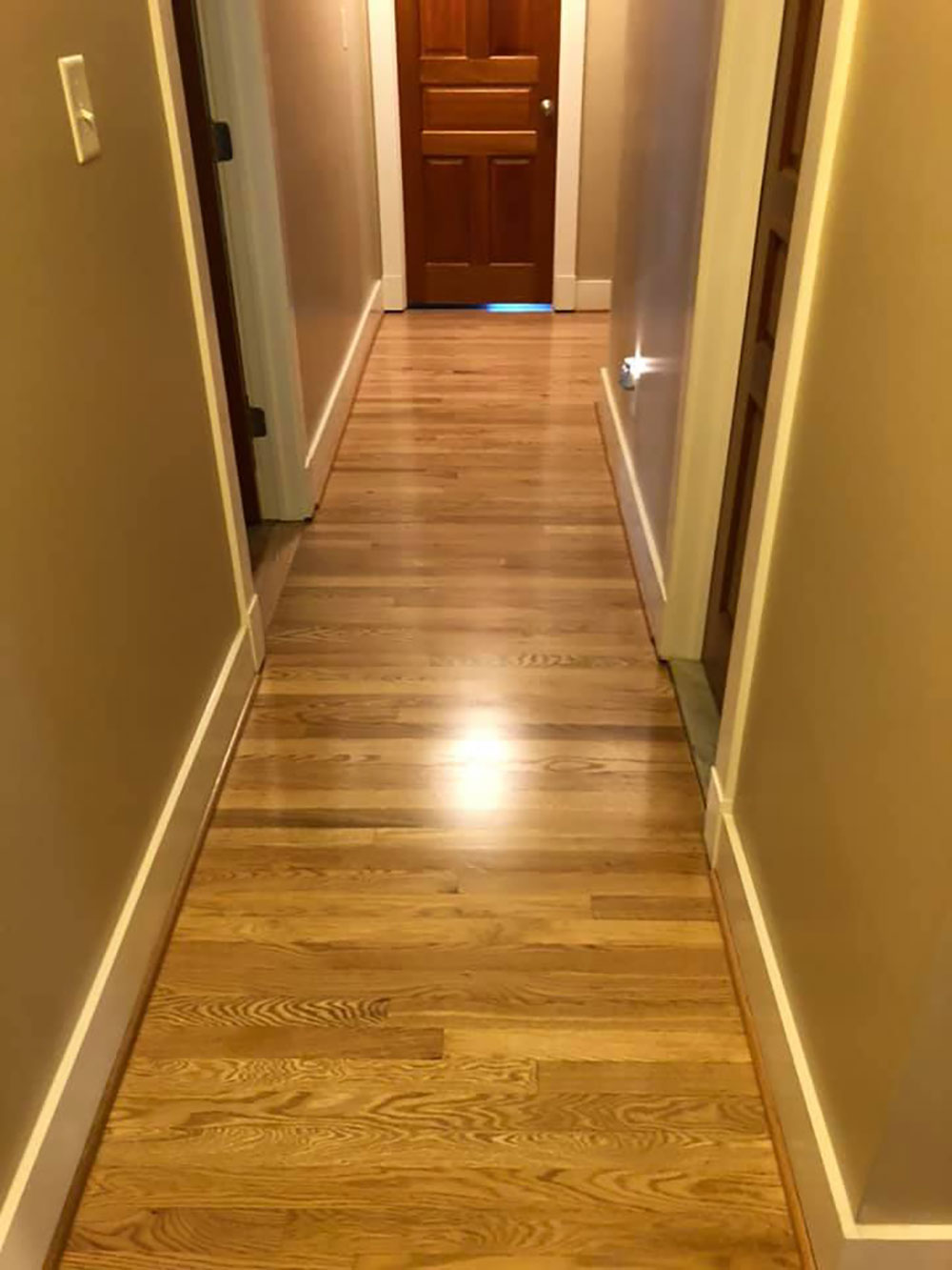 Red Oak Hardwood Floor Reciting Satin Finish