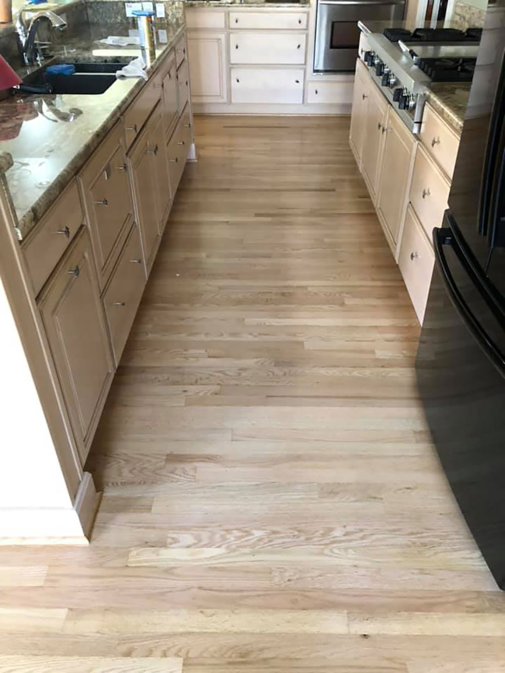 Red Oak Hardwood Floor Reciting Satin Finish