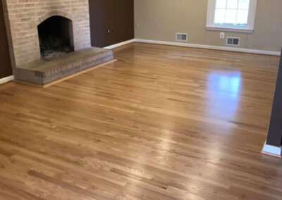 Red Oak Hardwood Floor Reciting Satin Finish