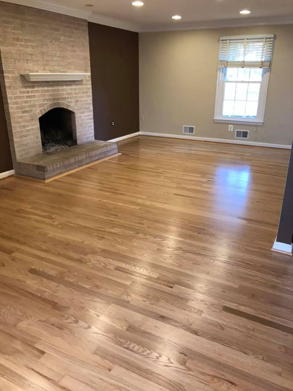 Red Oak Hardwood Floor Reciting Satin Finish