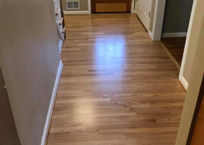 Red Oak Hardwood Floor Reciting Satin Finish