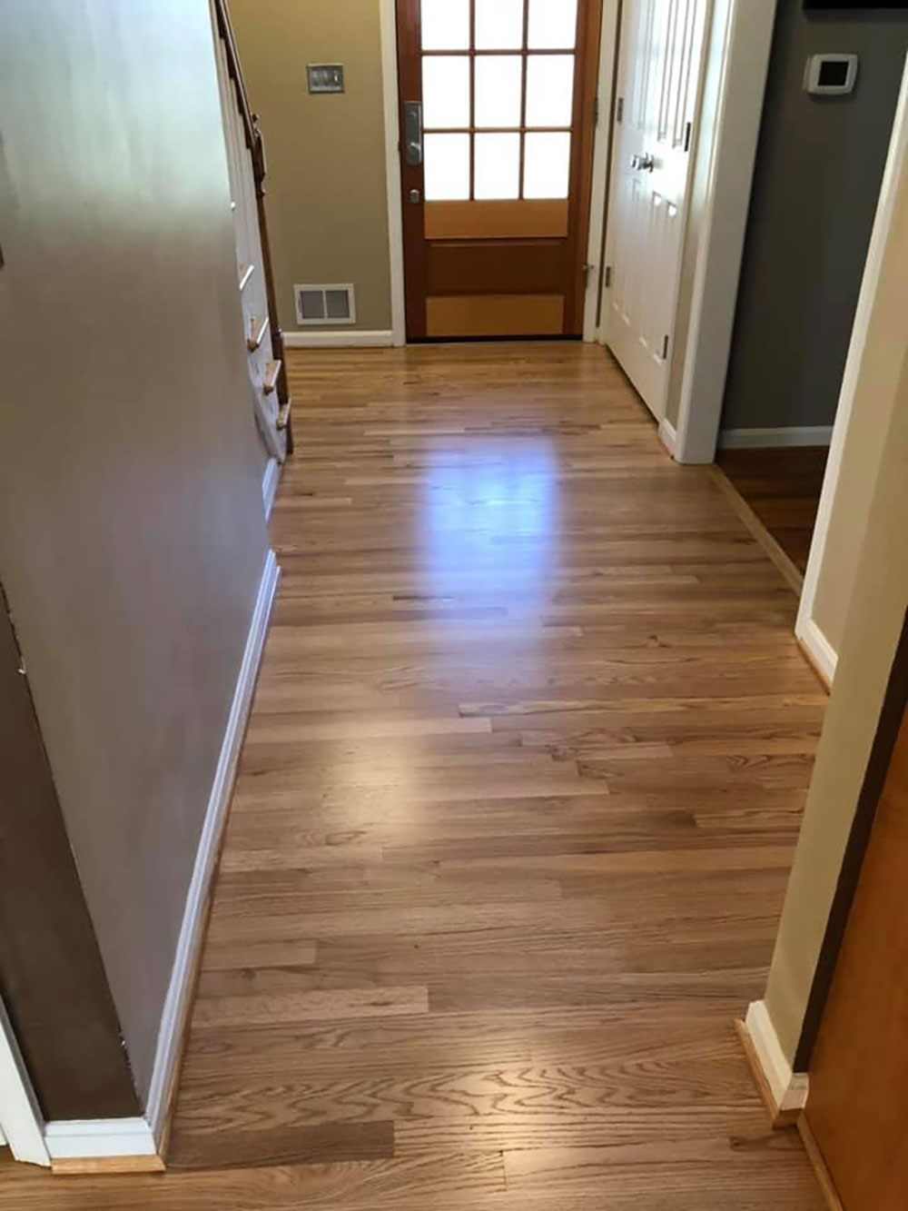 Red Oak Hardwood Floor Reciting Satin Finish