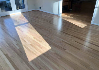 Red Oak Hardwood Floor Reciting Satin Finish